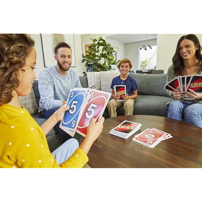 rayihni ​GIANT UNO CARD GAME FOR KIDS, ADULTS & FAMILY NIGHT, OVERSIZED CARDS & CUSTOMIZABLE WILD CARDS FOR 2 TO 10 PLAYERS - Image 2